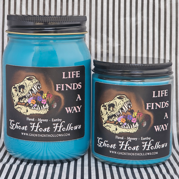 Life Finds a Way candle