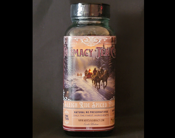 Holiday Sleigh Ride Spiced Pear winter warming Tea by Montana Farmacy
