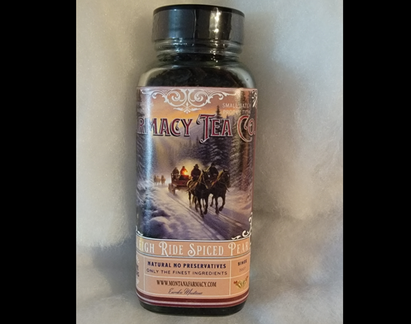 Holiday Sleigh Ride Spiced Pear winter warming Tea by Montana Farmacy