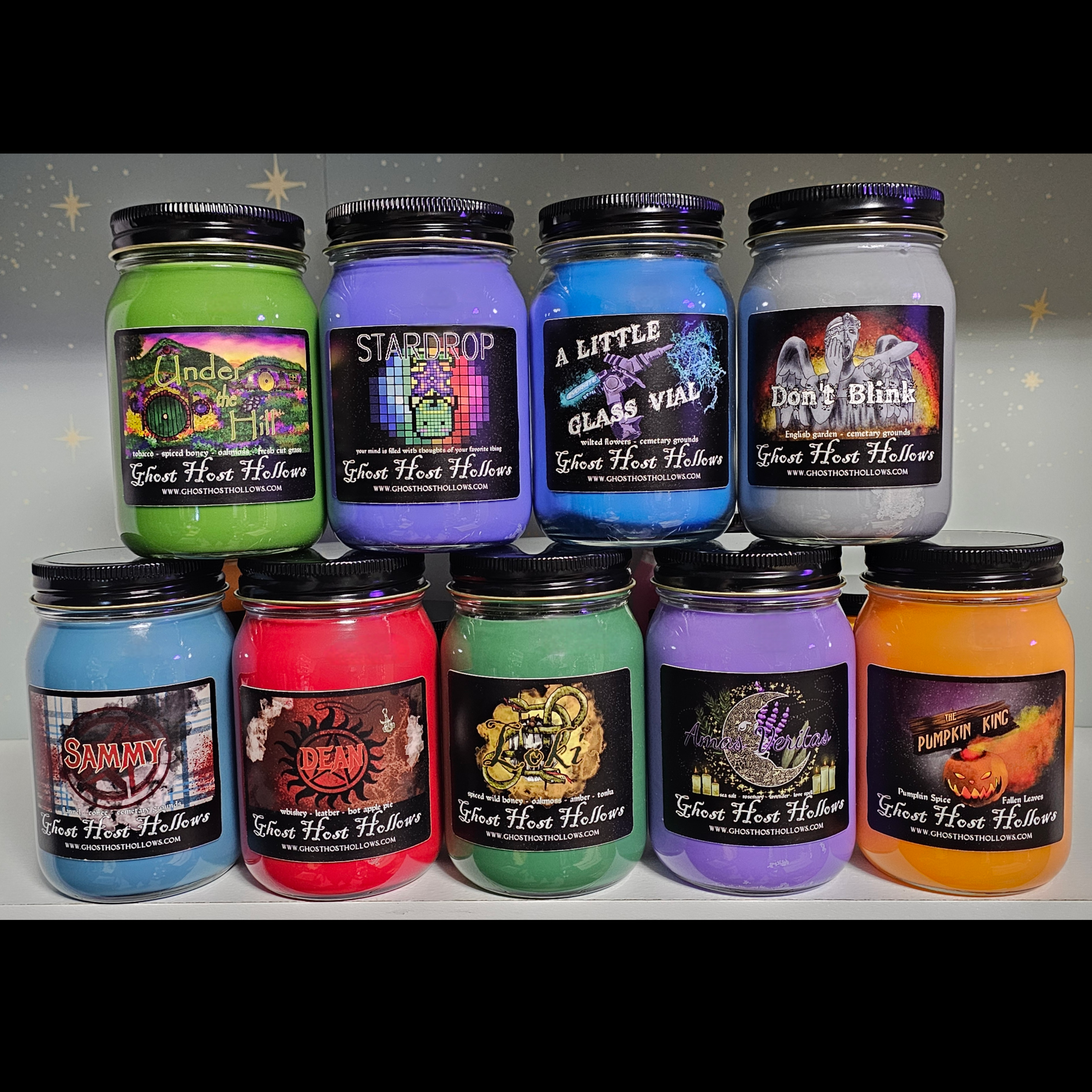 Hand-poured 100% soy wax candles