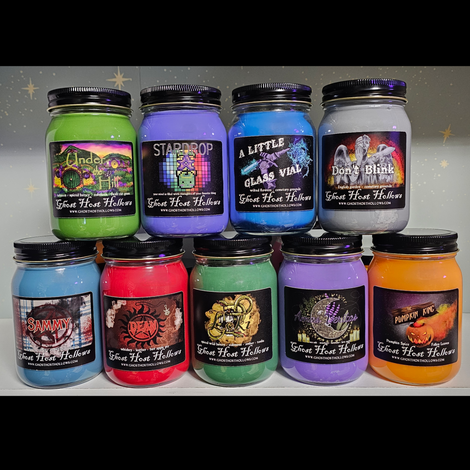 Hand-poured 100% soy wax candles