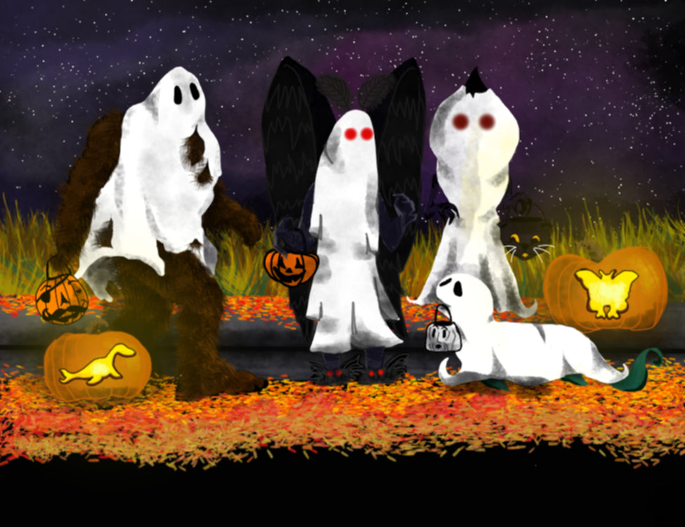 A Very Cryptid Halloween fine art print