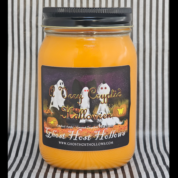 A Very Cryptid Halloween candle