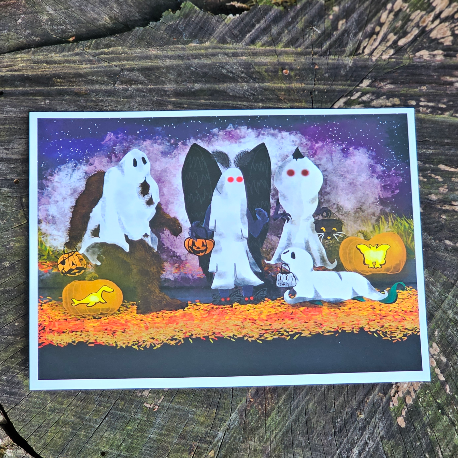 A Very Cryptid Halloween fine art print