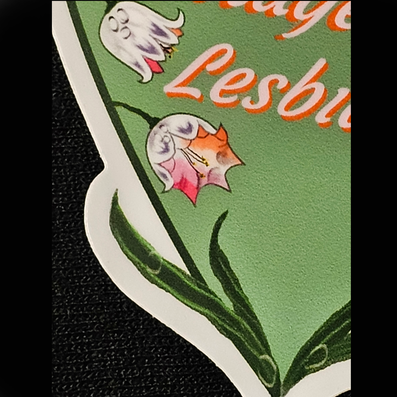 Cottagecore Lesbian vinyl sticker