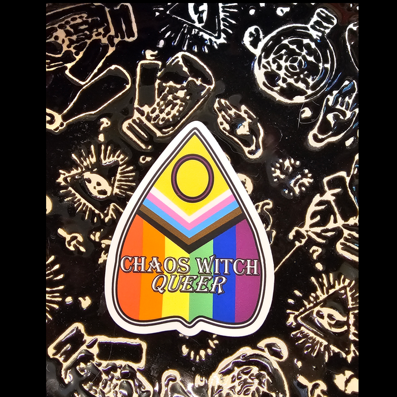 Chaos Witch Queer vinyl sticker