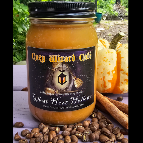 Cozy Wizard Café candle