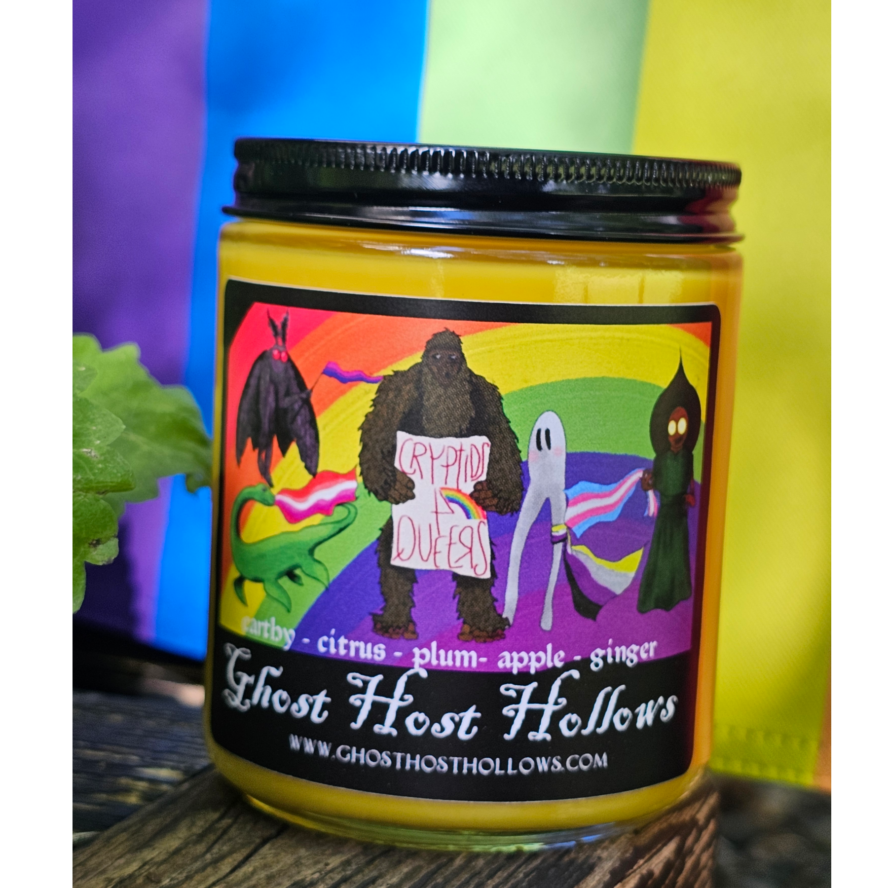 Cryptids 4 Queers candle