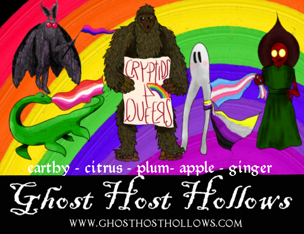 Cryptids 4 Queers candle