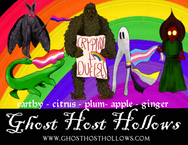 Cryptids 4 Queers candle
