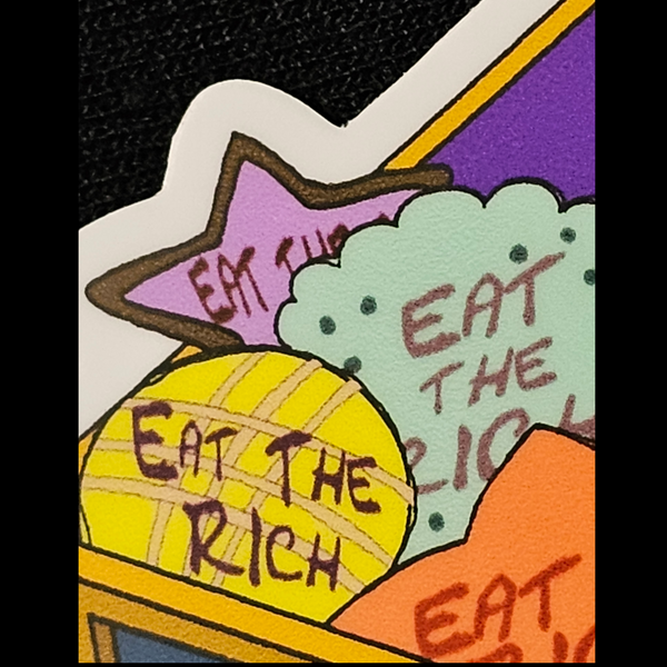 Eat the Rich vinyl sticker