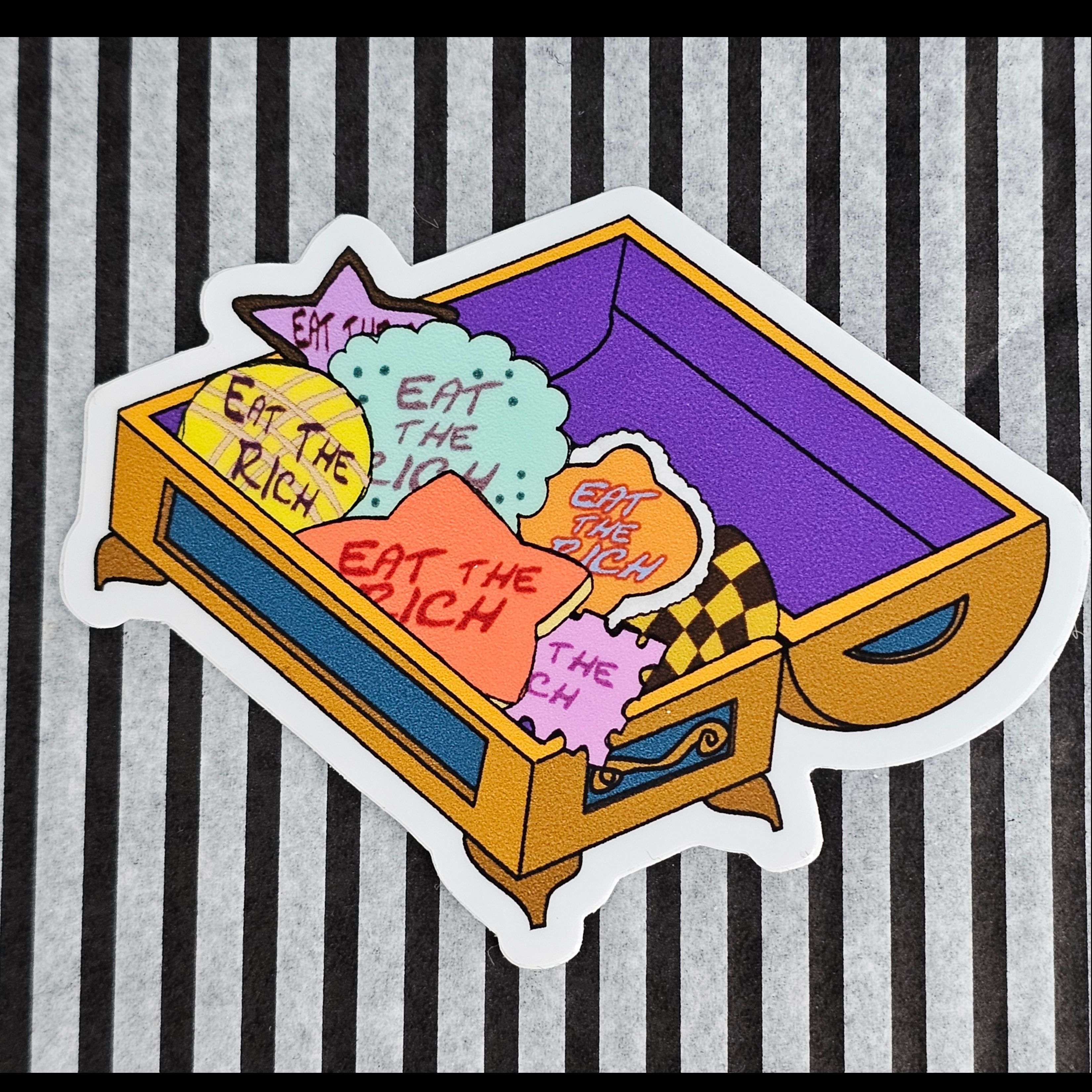 Eat the Rich vinyl sticker
