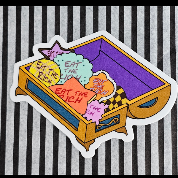 Eat the Rich vinyl sticker