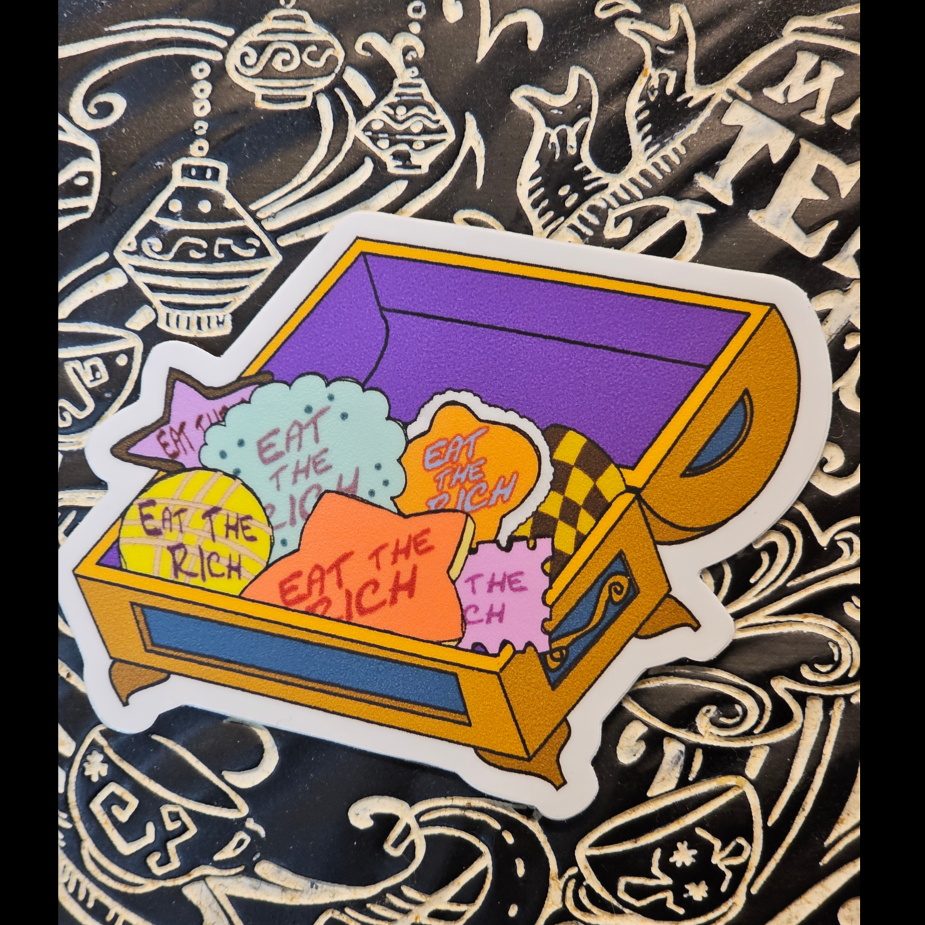 Eat the Rich vinyl sticker