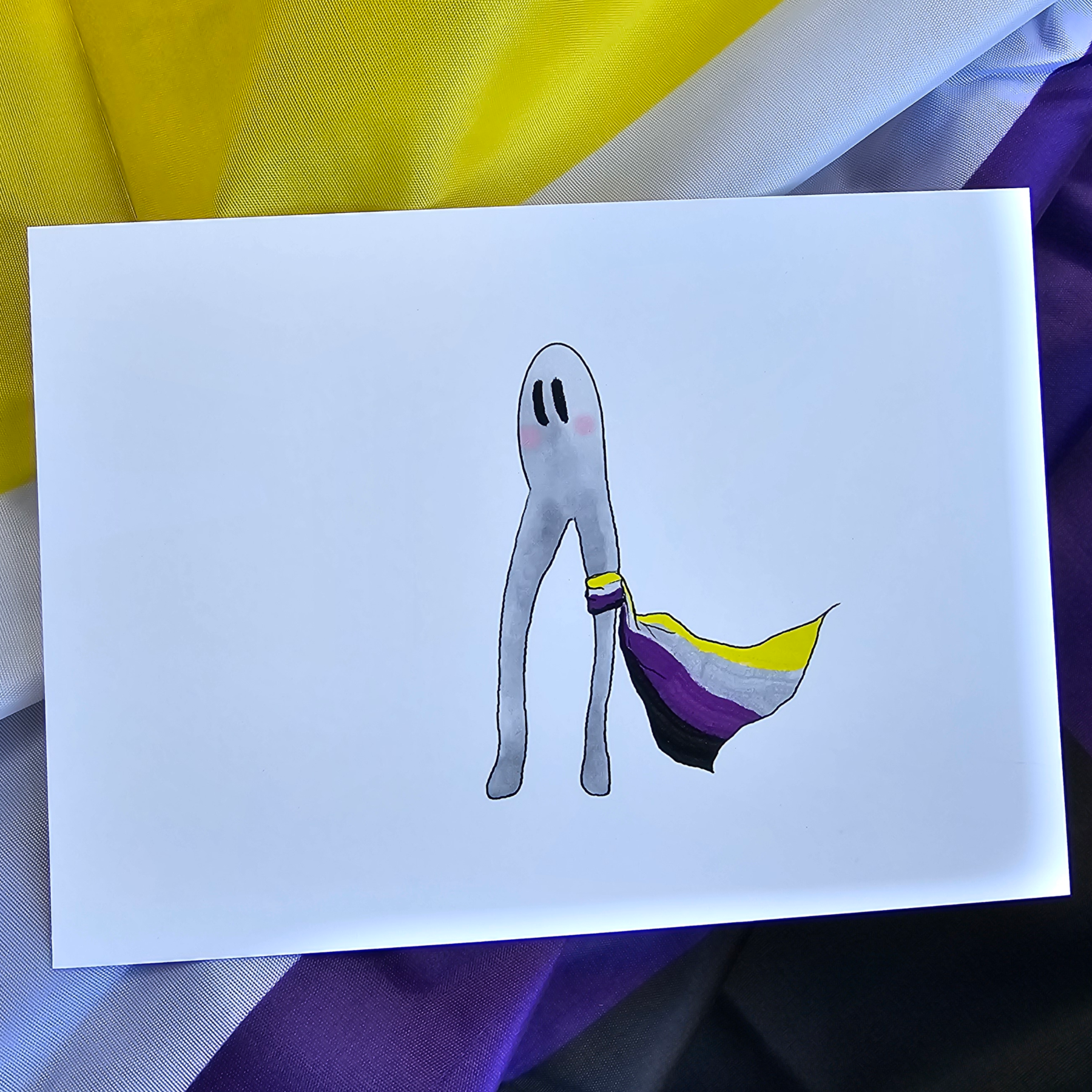 Fresno Nightcrawler nonbinary fine art print