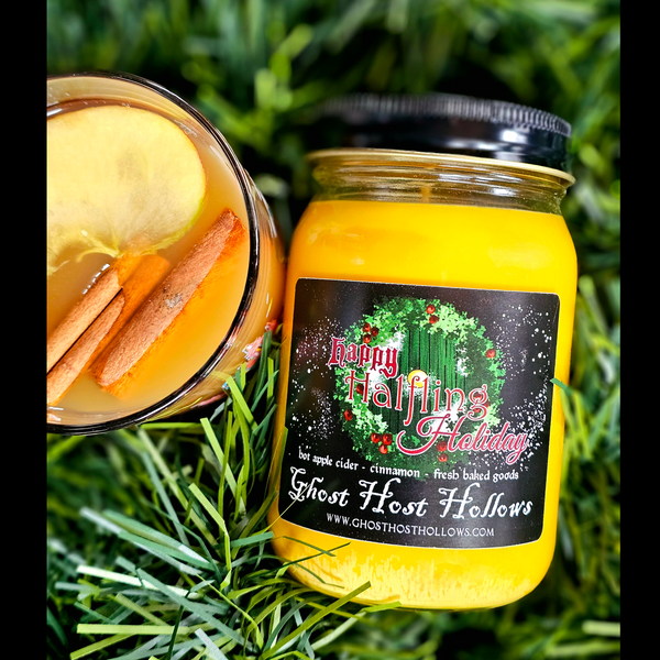 Happy Halfling Holiday candle