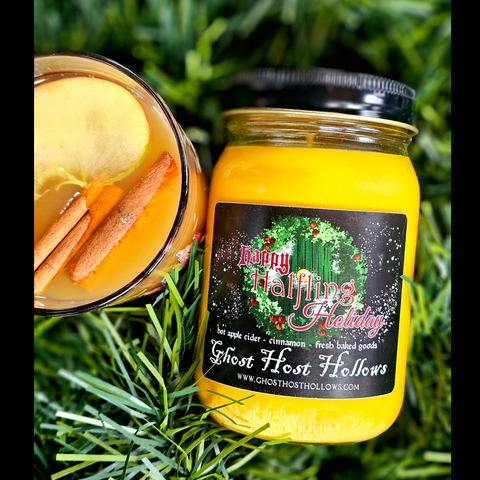 Happy Halfling Holiday candle