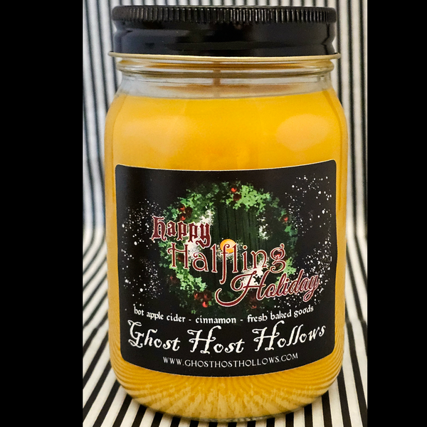 Happy Halfling Holiday candle
