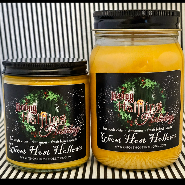 Happy Halfling Holiday candle