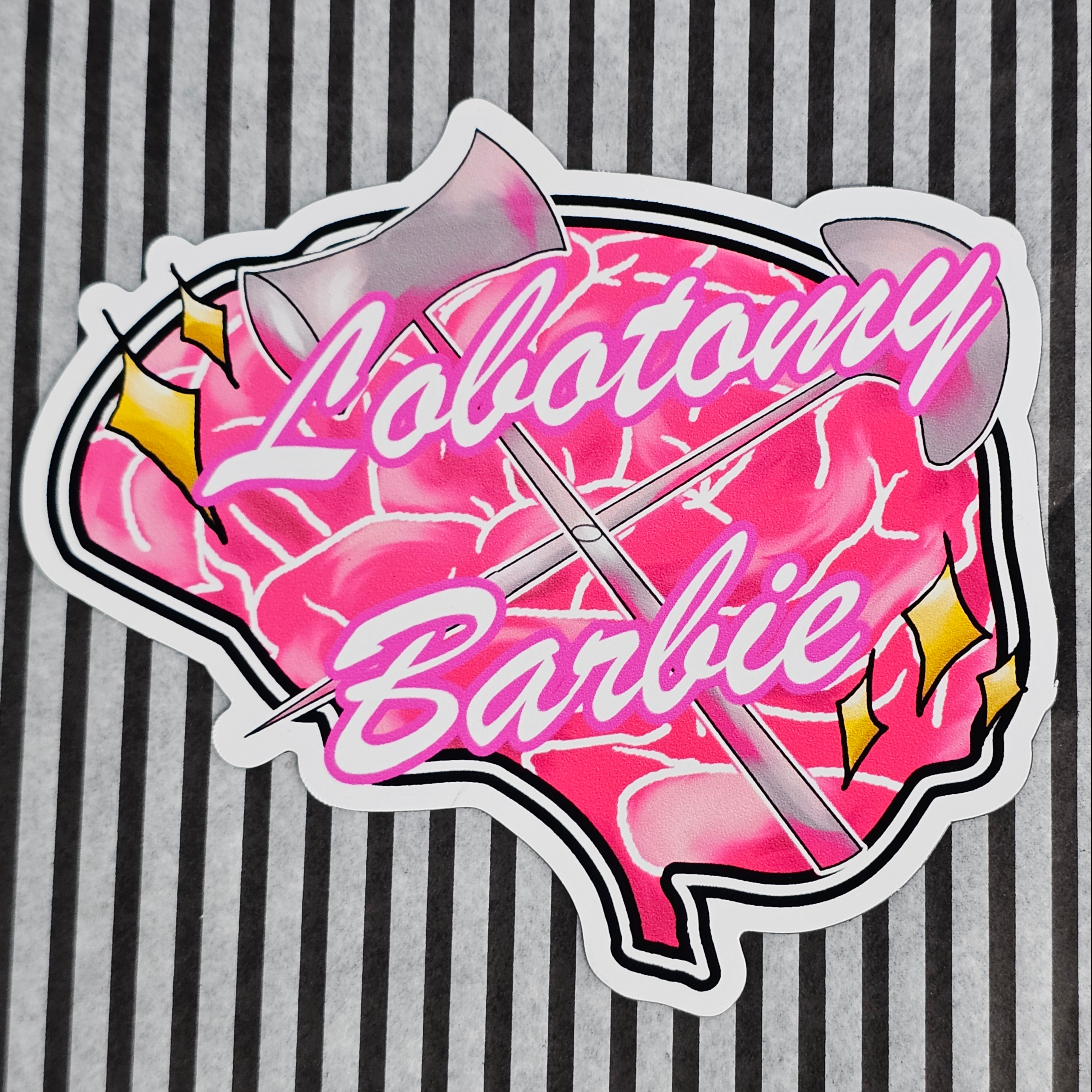Lobotomy Barbie magnet