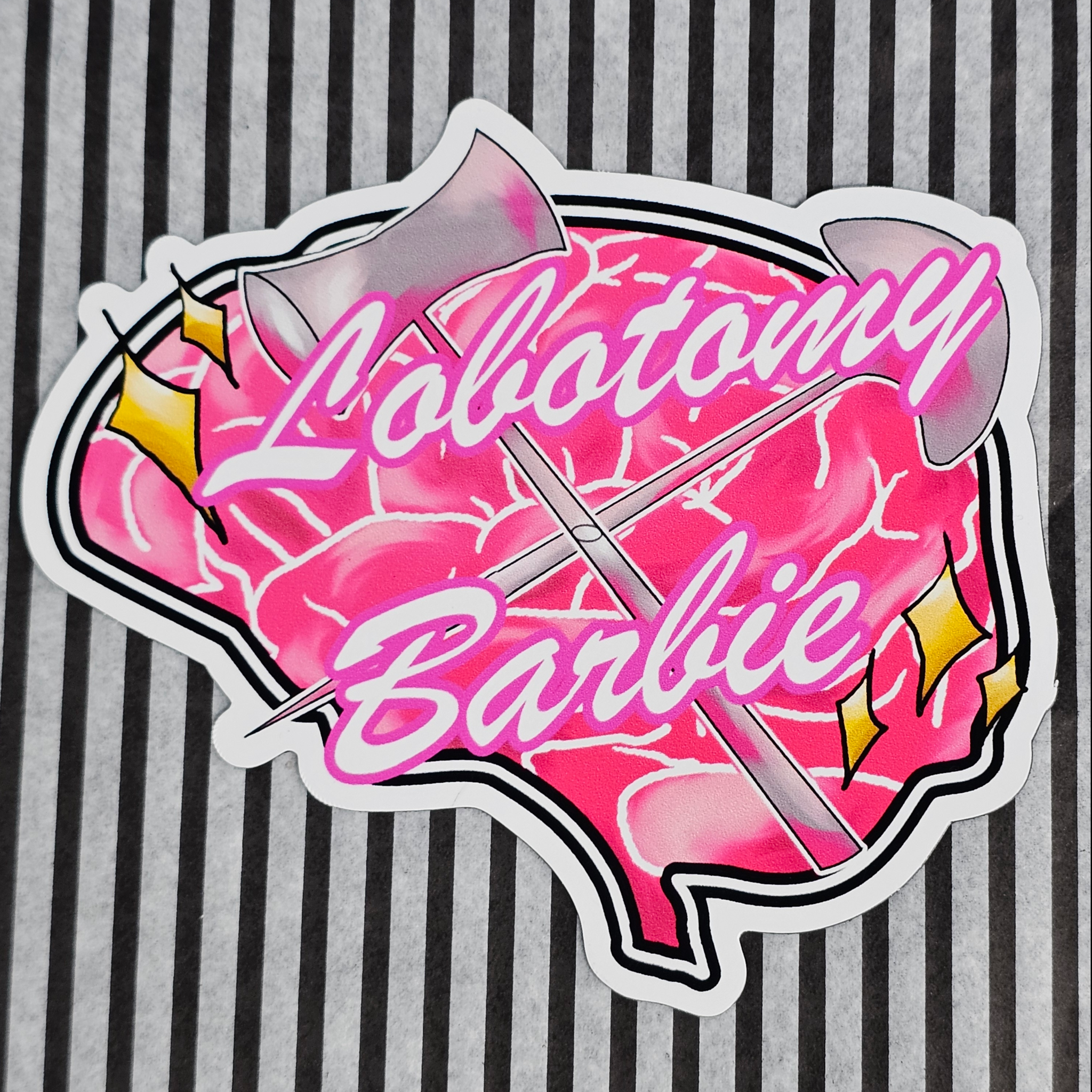 Lobotomy Barbie magnet