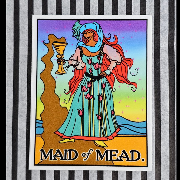 Maid of Mead vinyl sticker