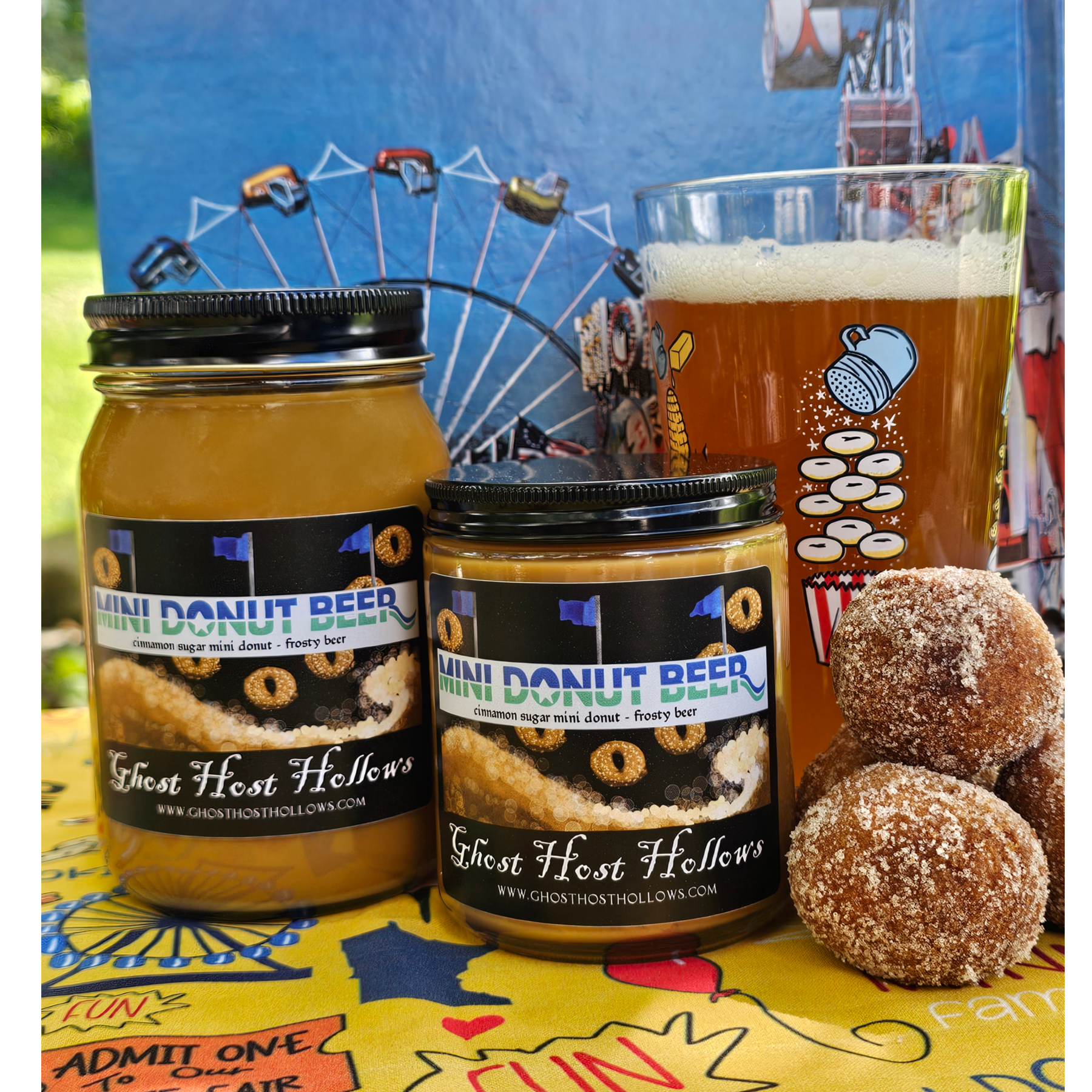 Mini Donut Beer candle