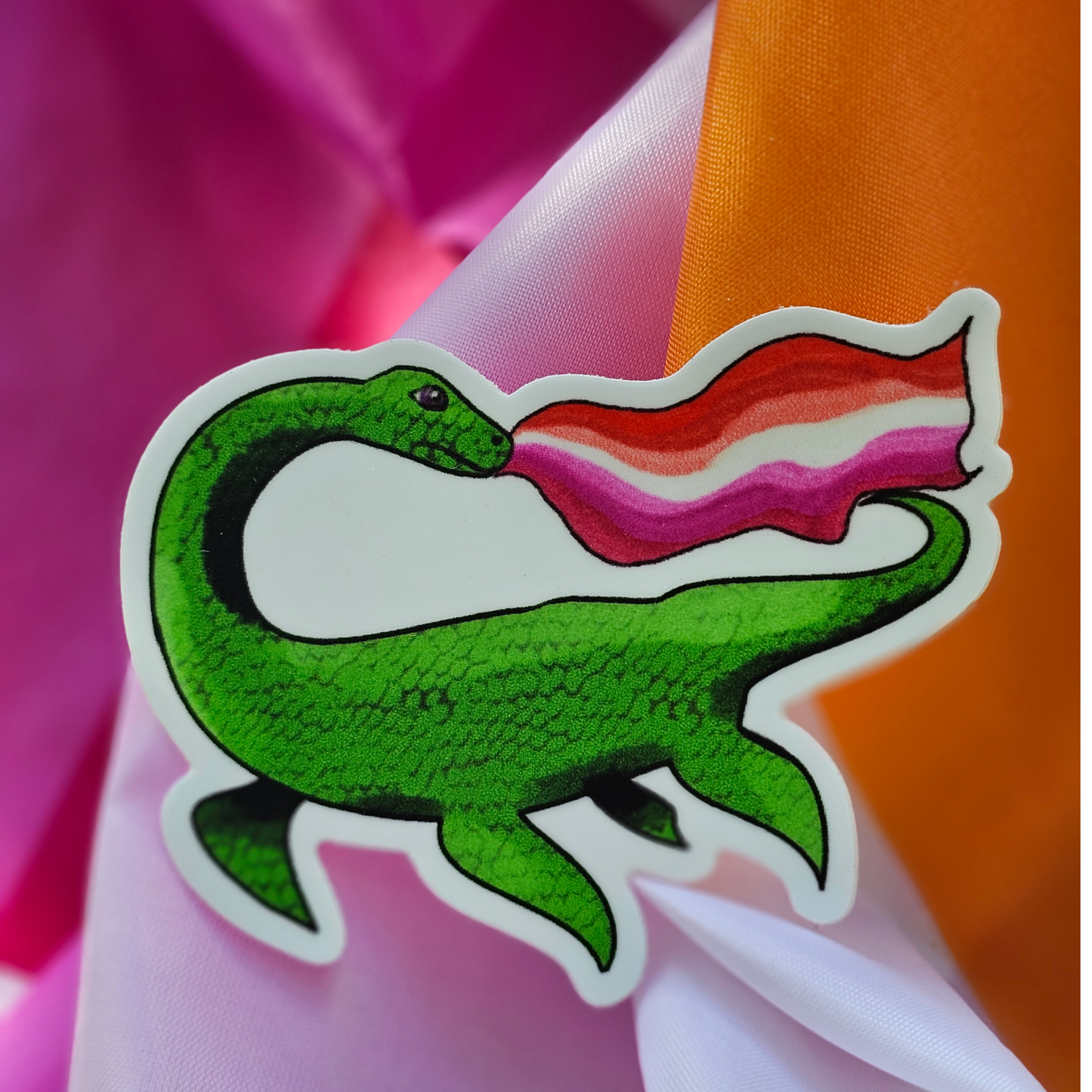 Loch Ness Lesbian vinyl sticker