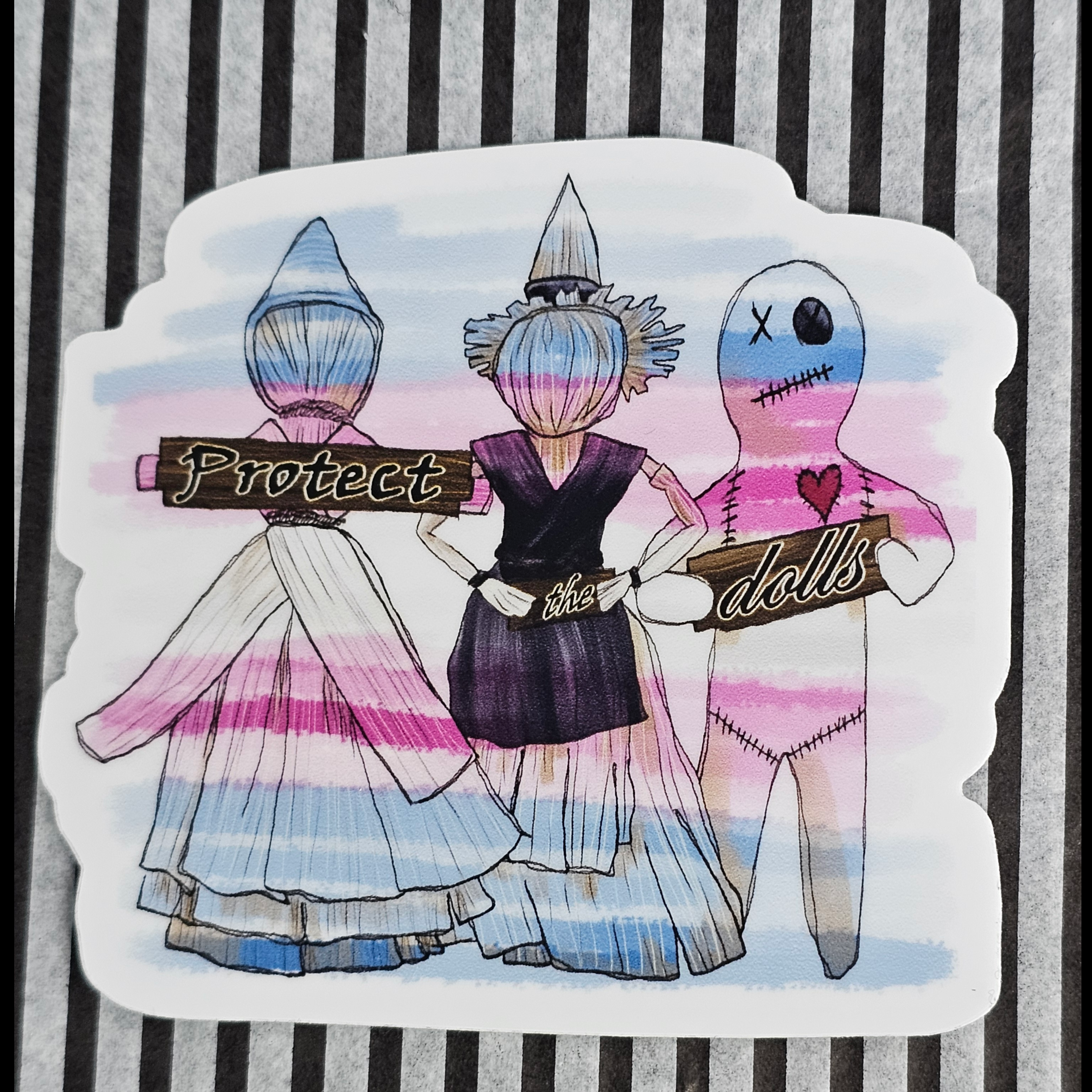 Protect the Dolls vinyl sticker