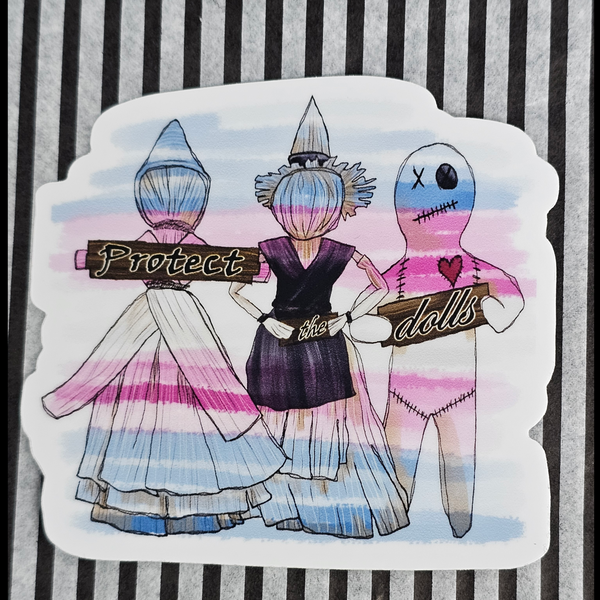 Protect the Dolls vinyl sticker