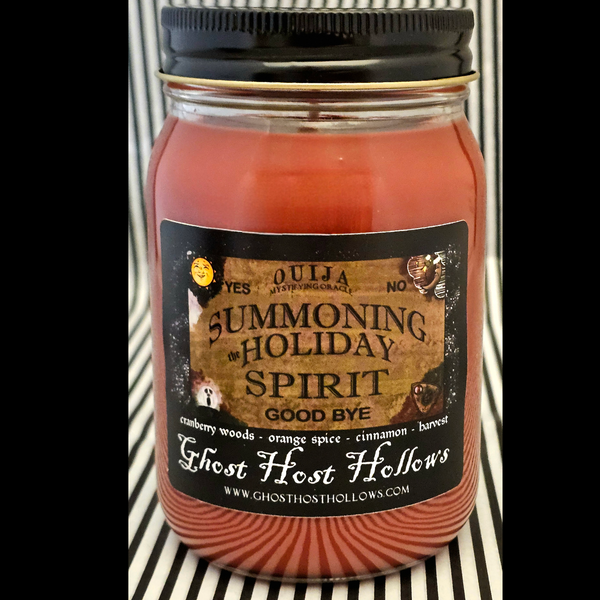 Summoning the Holiday Spirit candle