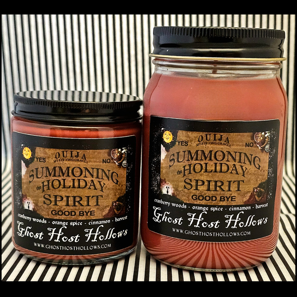 Summoning the Holiday Spirit candle