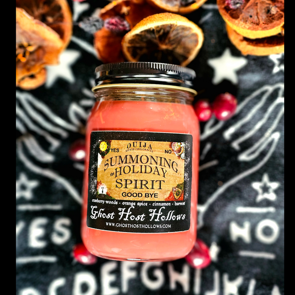 Summoning the Holiday Spirit candle