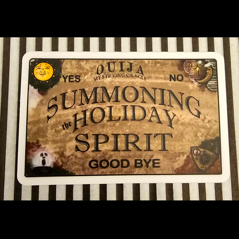 Summoning the Holiday Spirit vinyl sticker