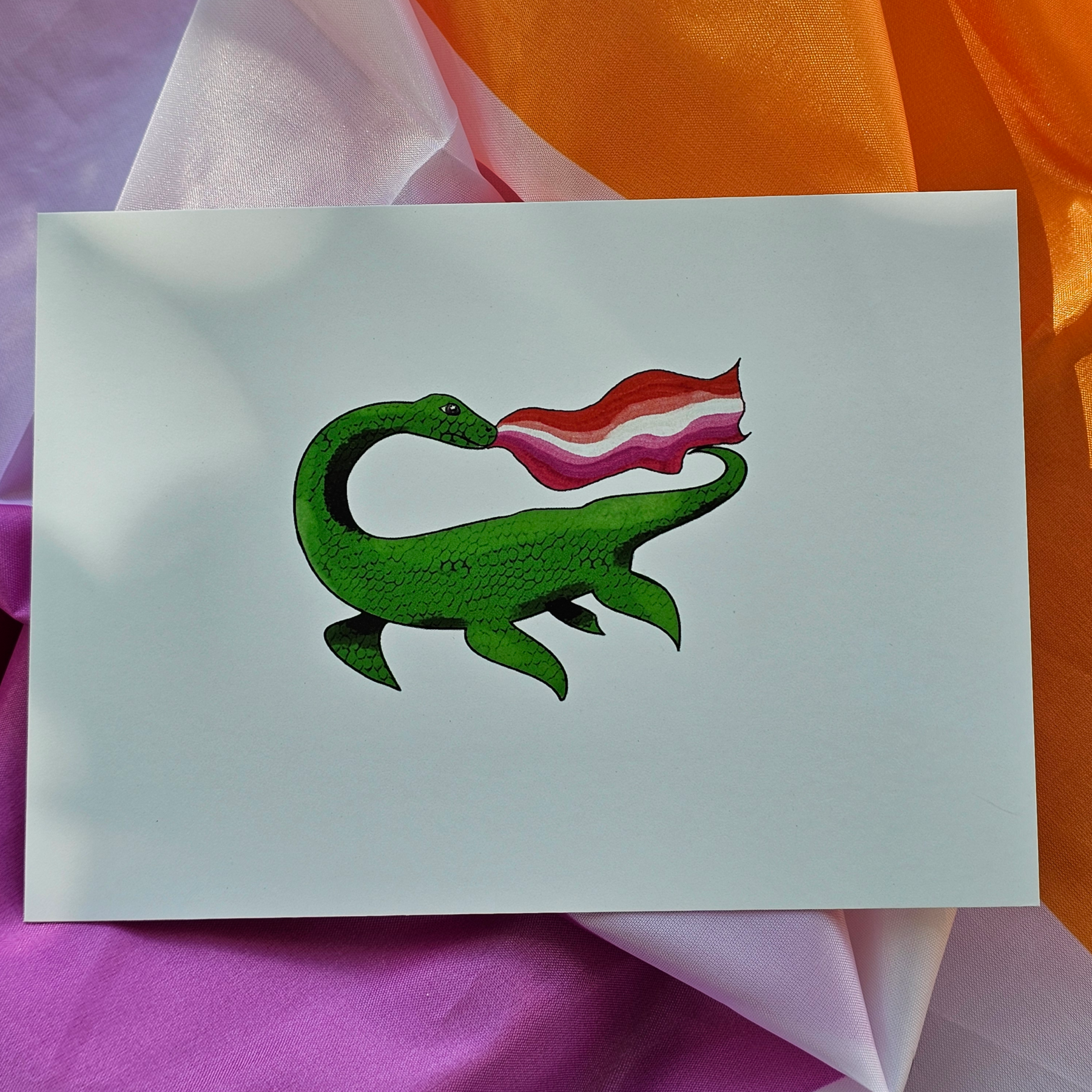Lesbian Loch Ness Monster fine art print