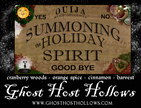 Summoning the Holiday Spirit candle